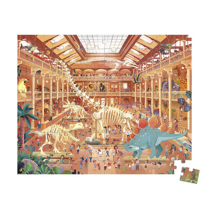 Puzzle - uri - Puzzle Muzeul de istorie naturală, 100 piese, 6+ ani | Janod - 1