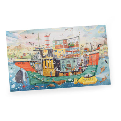 Puzzle - uri - Puzzle - Nava exploratorilor, 200 piese, 6+ ani | Moulin Roty - 5