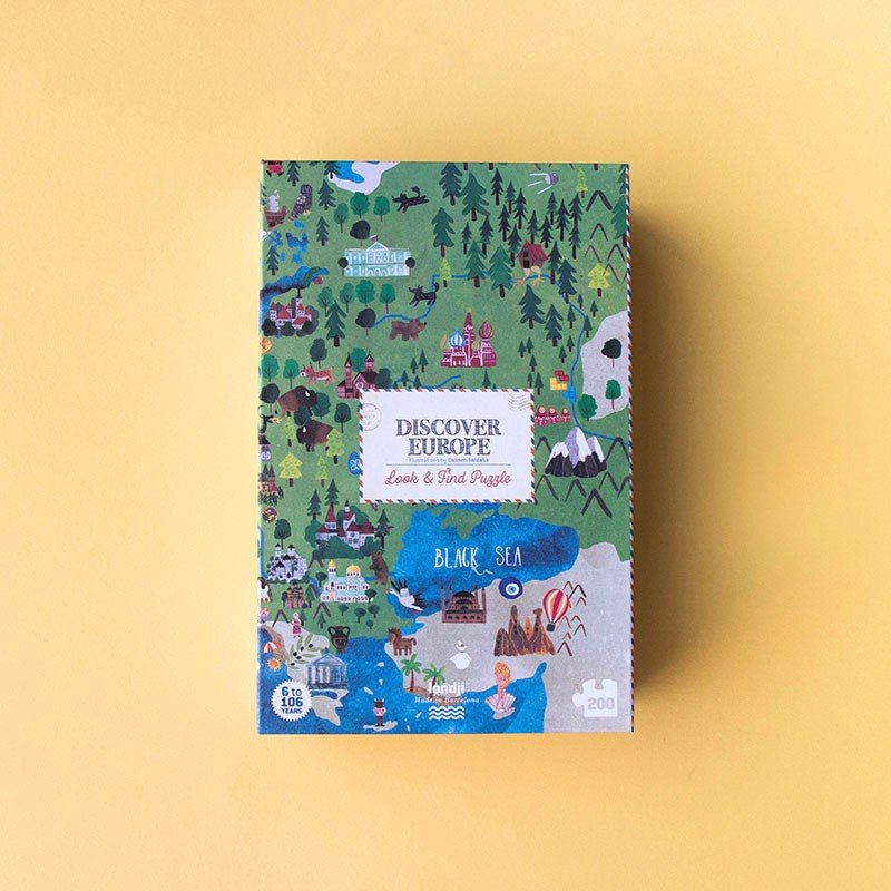 Puzzle pentru copii "Descoperă Europa" | Londji - Londji - EmmaSiLuna.ro