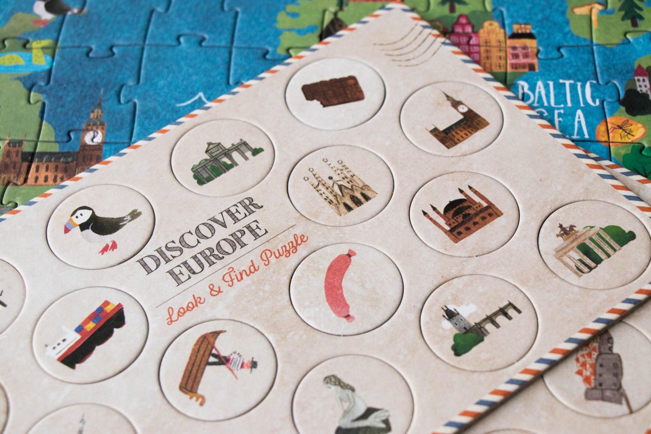 Puzzle pentru copii "Descoperă Europa" | Londji - Londji - EmmaSiLuna.ro