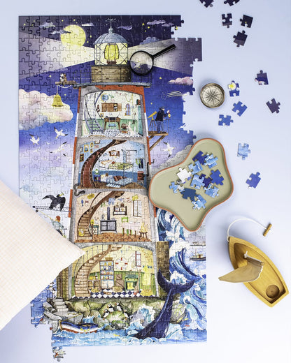 Puzzle - uri - Puzzle pentru copii - Farul, 500 piese, 8+ ani | Moulin Roty - 1