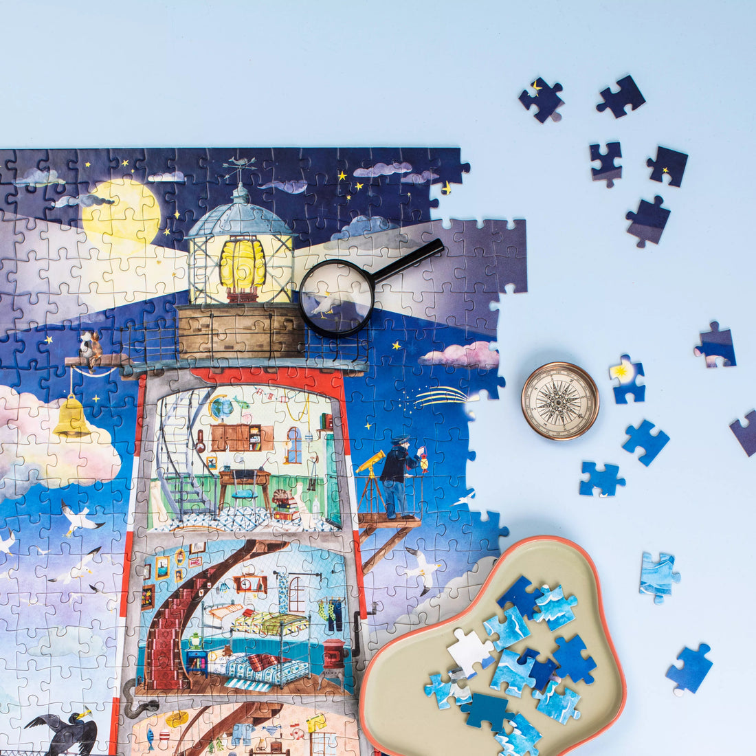 Puzzle - uri - Puzzle pentru copii - Farul, 500 piese, 8+ ani | Moulin Roty - 2