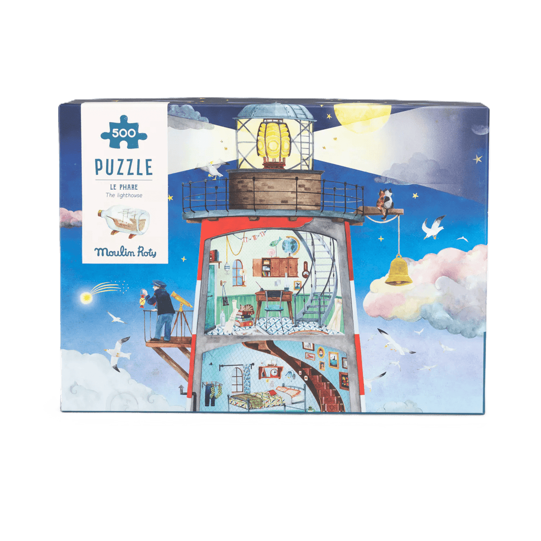 Puzzle - uri - Puzzle pentru copii - Farul, 500 piese, 8+ ani | Moulin Roty - 1