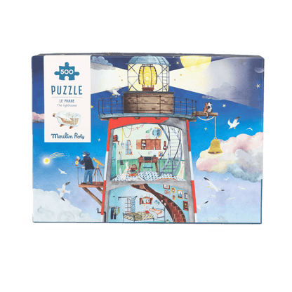 Puzzle - uri - Puzzle pentru copii - Farul, 500 piese, 8+ ani | Moulin Roty - 1