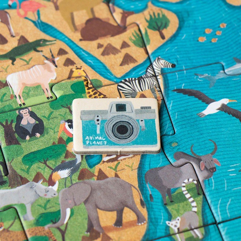Puzzle pentru copii "Planeta animalelor" | Londji - Londji - EmmaSiLuna.ro