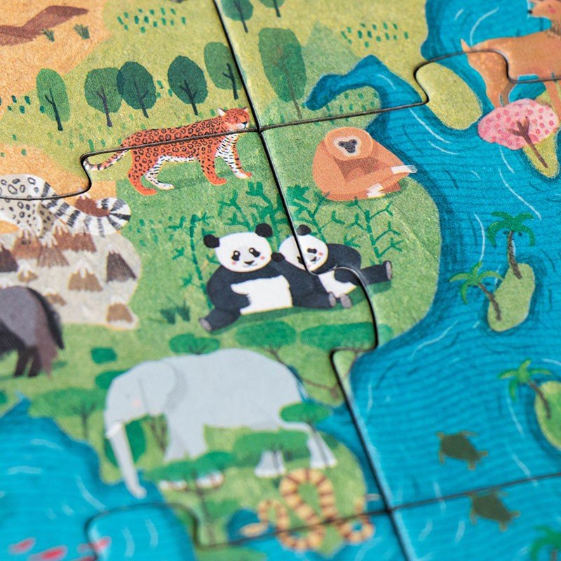 Puzzle pentru copii "Planeta animalelor" | Londji - Londji - EmmaSiLuna.ro