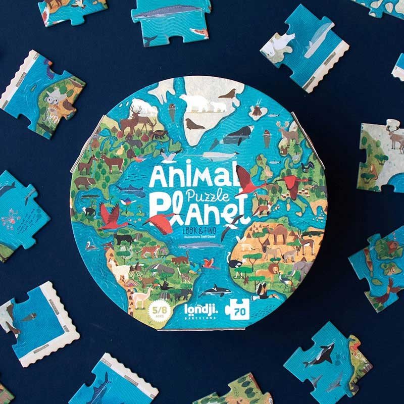 Puzzle pentru copii &quot;Planeta animalelor&quot; | Londji - Londji - EmmaSiLuna.ro