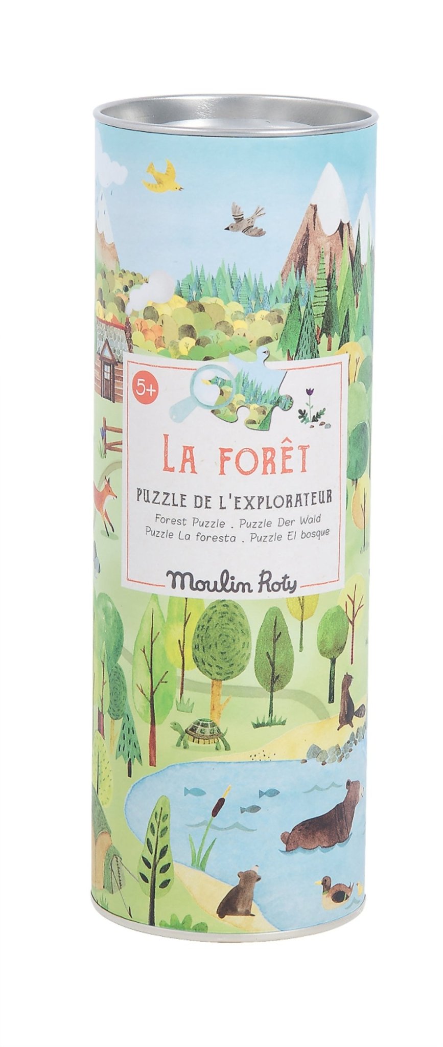 Puzzle pentru copiii exploratori &quot;La Foret&quot; | Moulin Roty - Moulin Roty - EmmaSiLuna.ro