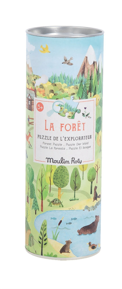 Puzzle pentru copiii exploratori &quot;La Foret&quot; | Moulin Roty - Moulin Roty - EmmaSiLuna.ro