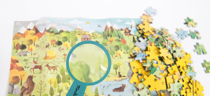 Puzzle pentru copiii exploratori &quot;La Foret&quot; | Moulin Roty - Moulin Roty - EmmaSiLuna.ro