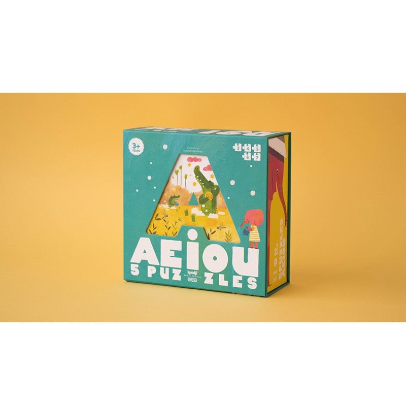 Puzzle - uri - Puzzle progresiv - Vocale AEIOU, 3 - 6 ani | Londji - 4