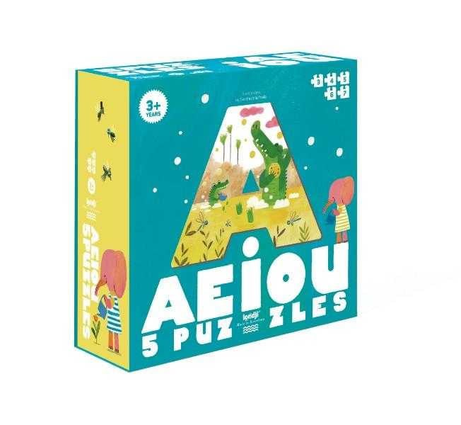 Puzzle - uri - Puzzle progresiv - Vocale AEIOU, 3 - 6 ani | Londji - 5