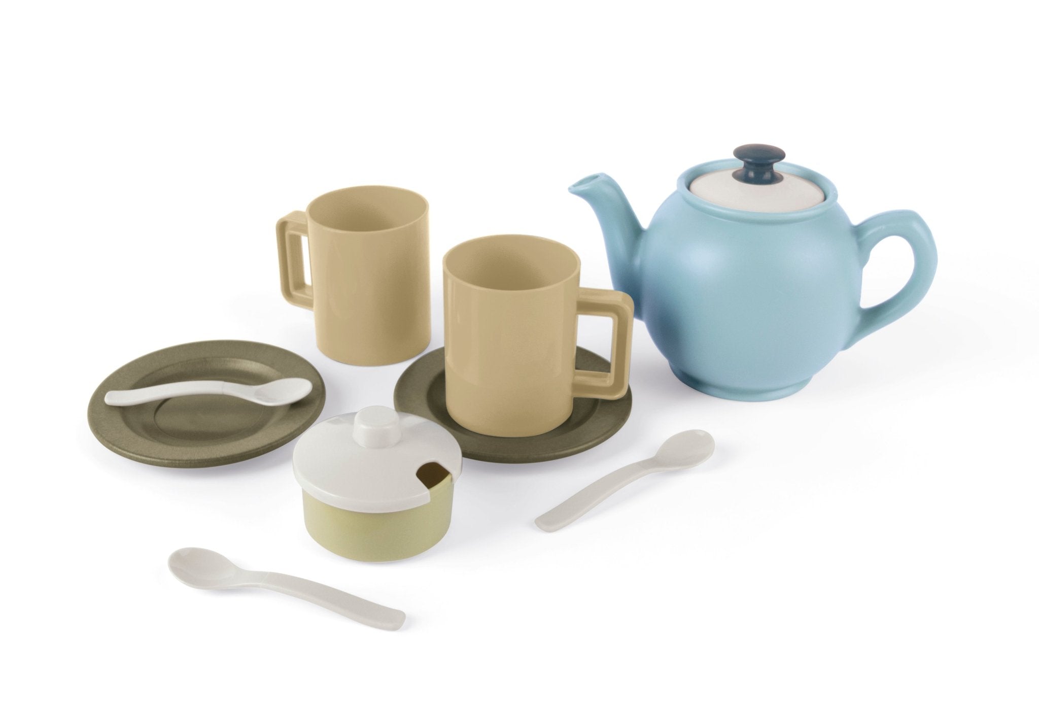 Accesorii bucatarie copii - Set 11 piese pentru servirea ceaiului pentru copii, din BIOplastic, 2+ ani | Dantoy - 1