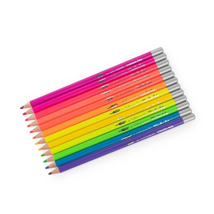 Desen şi pictură - Set 12 creioane colorate neon , 3+ ani | Moulin Roty - 4