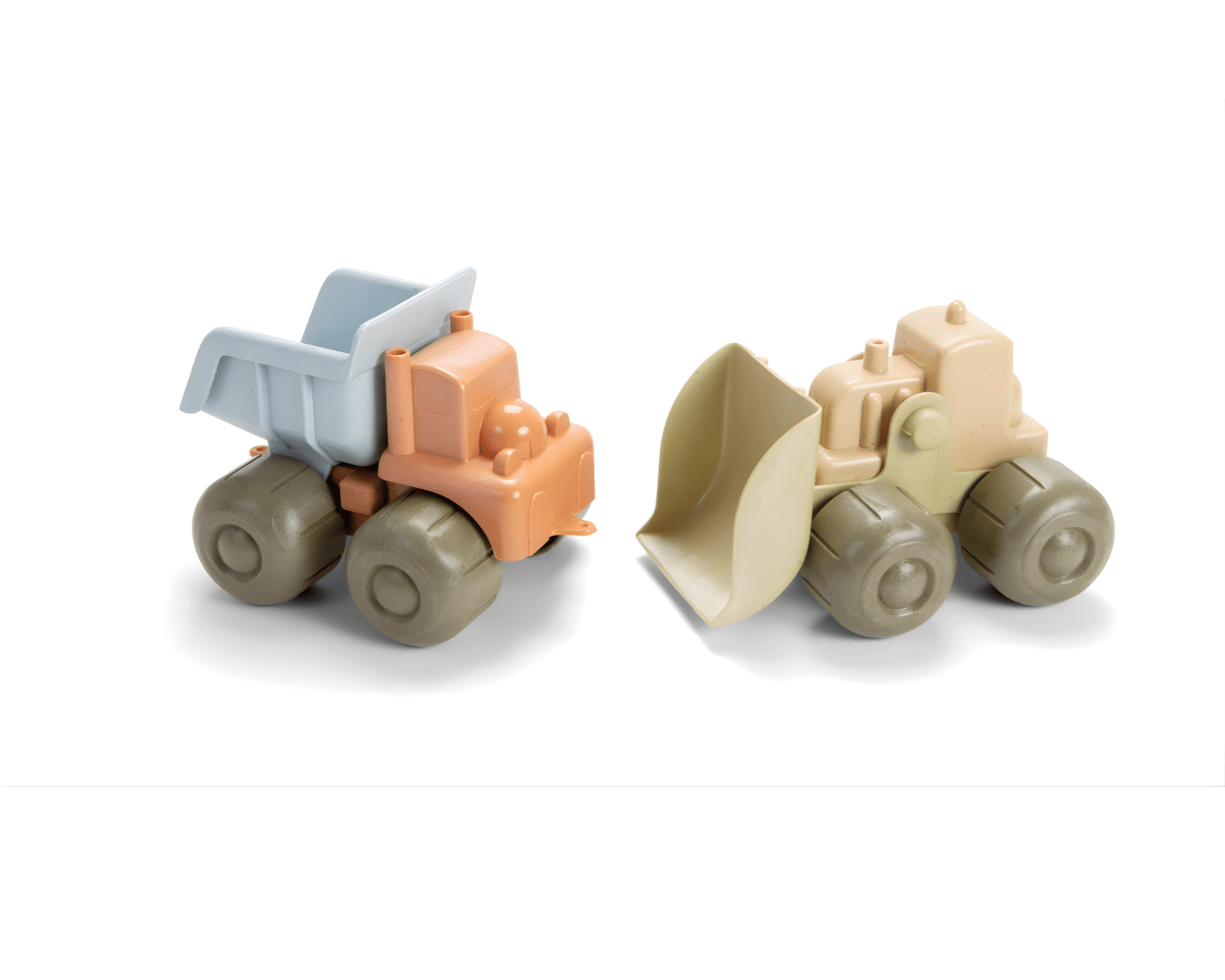 Vehicule de jucărie - Set 2 vehicule de construcție pentru copii, din BIOplastic, 2+ ani | Dantoy - 1