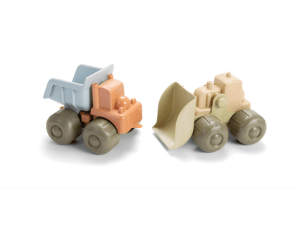 Vehicule de jucărie - Set 2 vehicule de construcție pentru copii, din BIOplastic, 2+ ani | Dantoy - 1