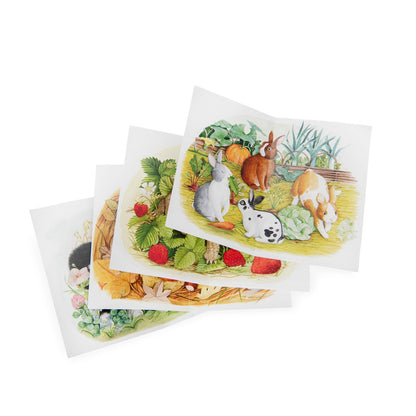 Puzzle - uri - Set 4 mini puzzle - uri cu animale, 12 piese fiecare, 3+ ani | Moulin Roty - 6