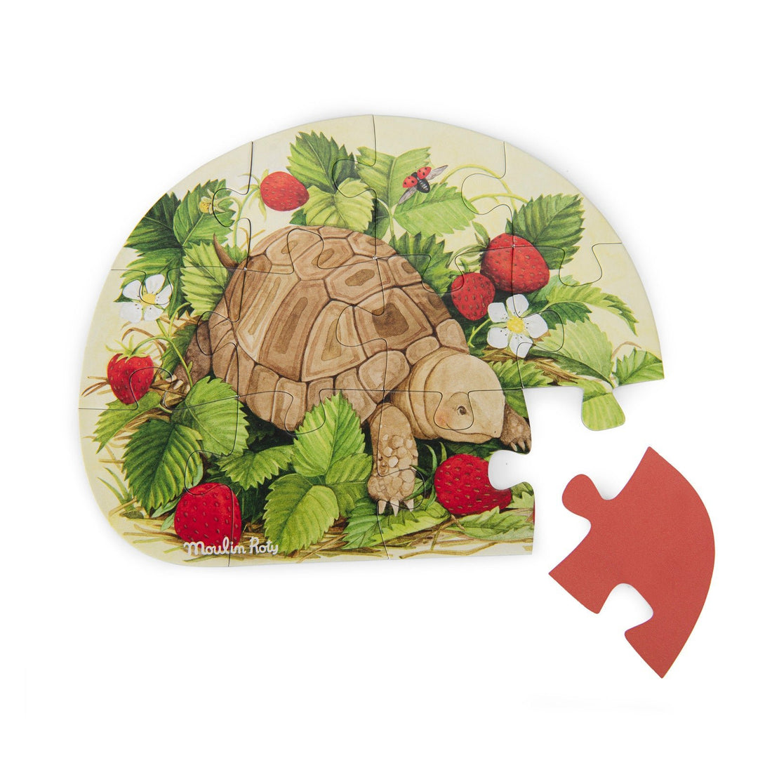 Puzzle - uri - Set 4 mini puzzle - uri cu animale, 12 piese fiecare, 3+ ani | Moulin Roty - 2