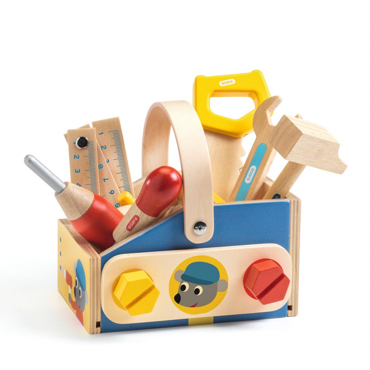  - Set bricolaj - Trusă de scule din lemn Minibrico | Djeco - 1