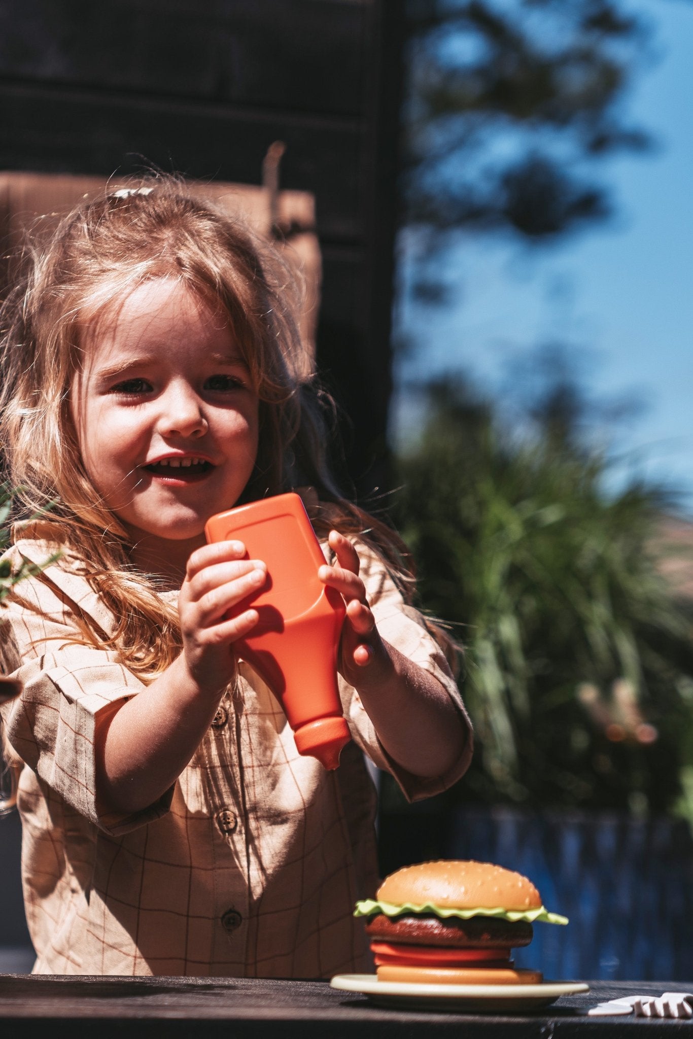 Accesorii bucatarie copii - Set Burgeri pentru copii din BIOplastic fabricat din trestie de zahăr | Dantoy