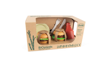 Accesorii bucatarie copii - Set Burgeri pentru copii din BIOplastic fabricat din trestie de zahăr | Dantoy