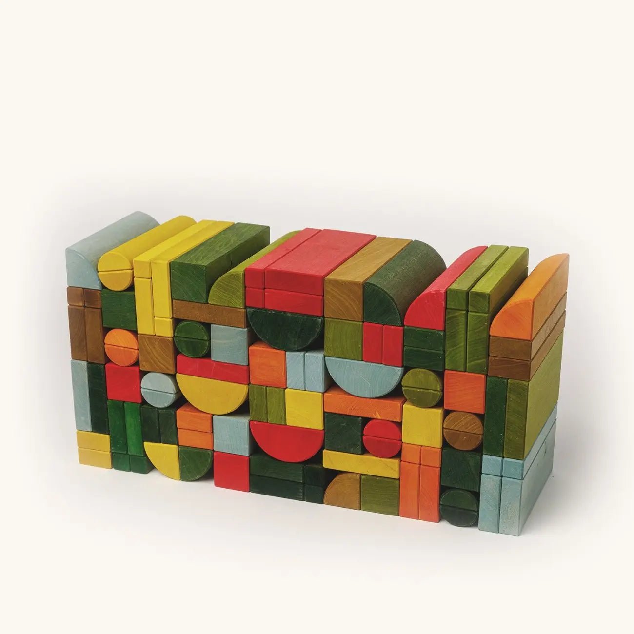 Set Cuburi de construcție din lemn Archiblocks | Multicolor | XXL | Guga Gaga - Guga Gaga - EmmaSiLuna.ro