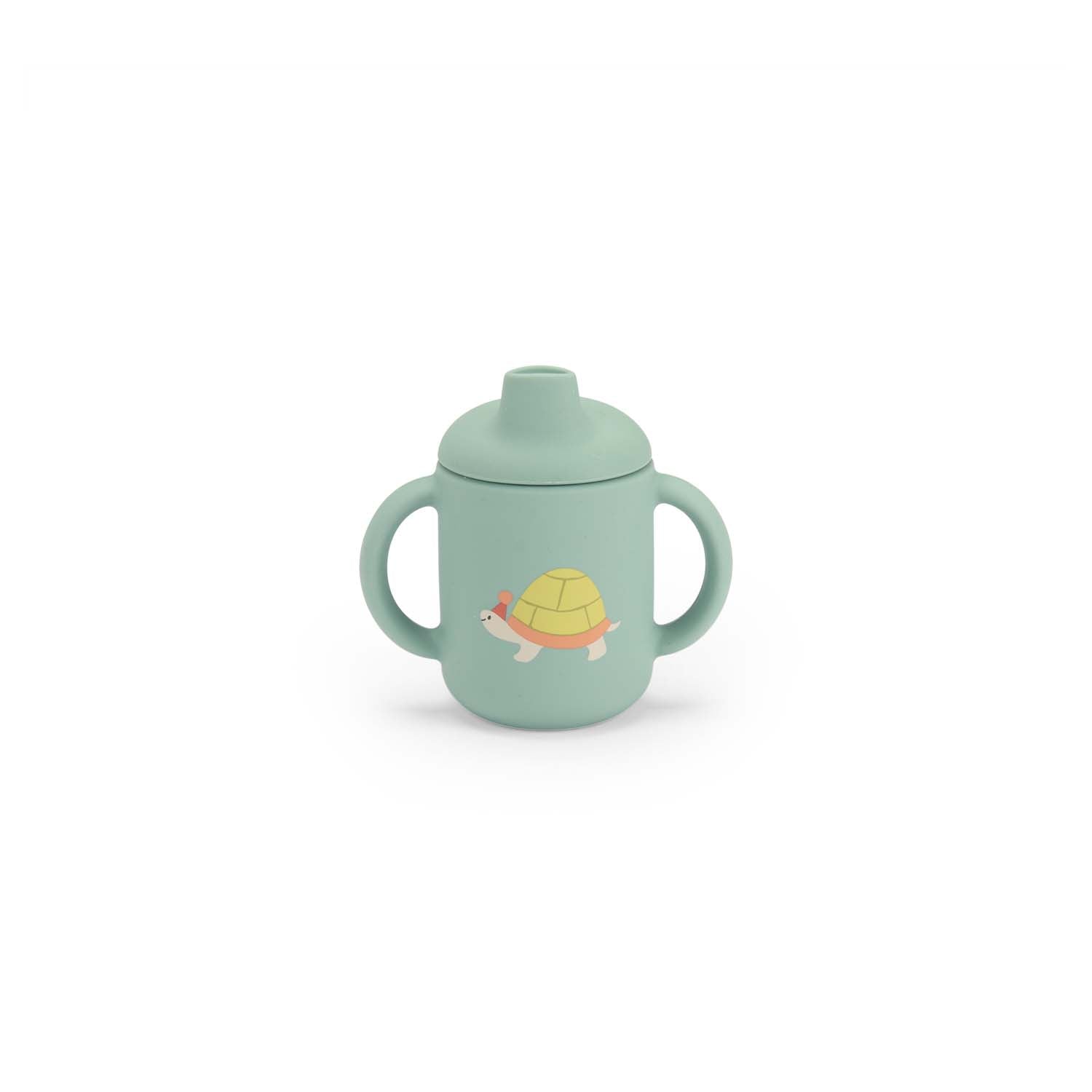 Set de veselă - Set de veselă din silicon pentru copii, Trois petit lapins | Moulin Roty - 8