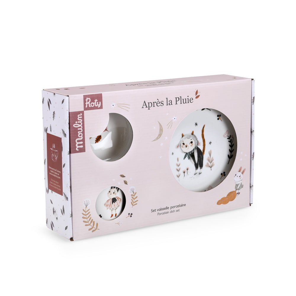 Produse masa copilului - Set veselă din porțelan - Après la Pluie, 3+ ani | Moulin Roty - 2