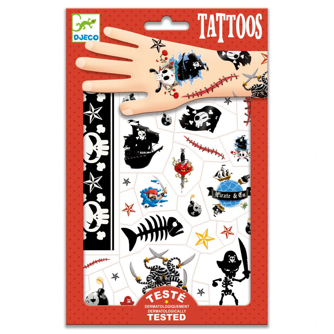  - Tatuaje temporare Pirati | Djeco - 1