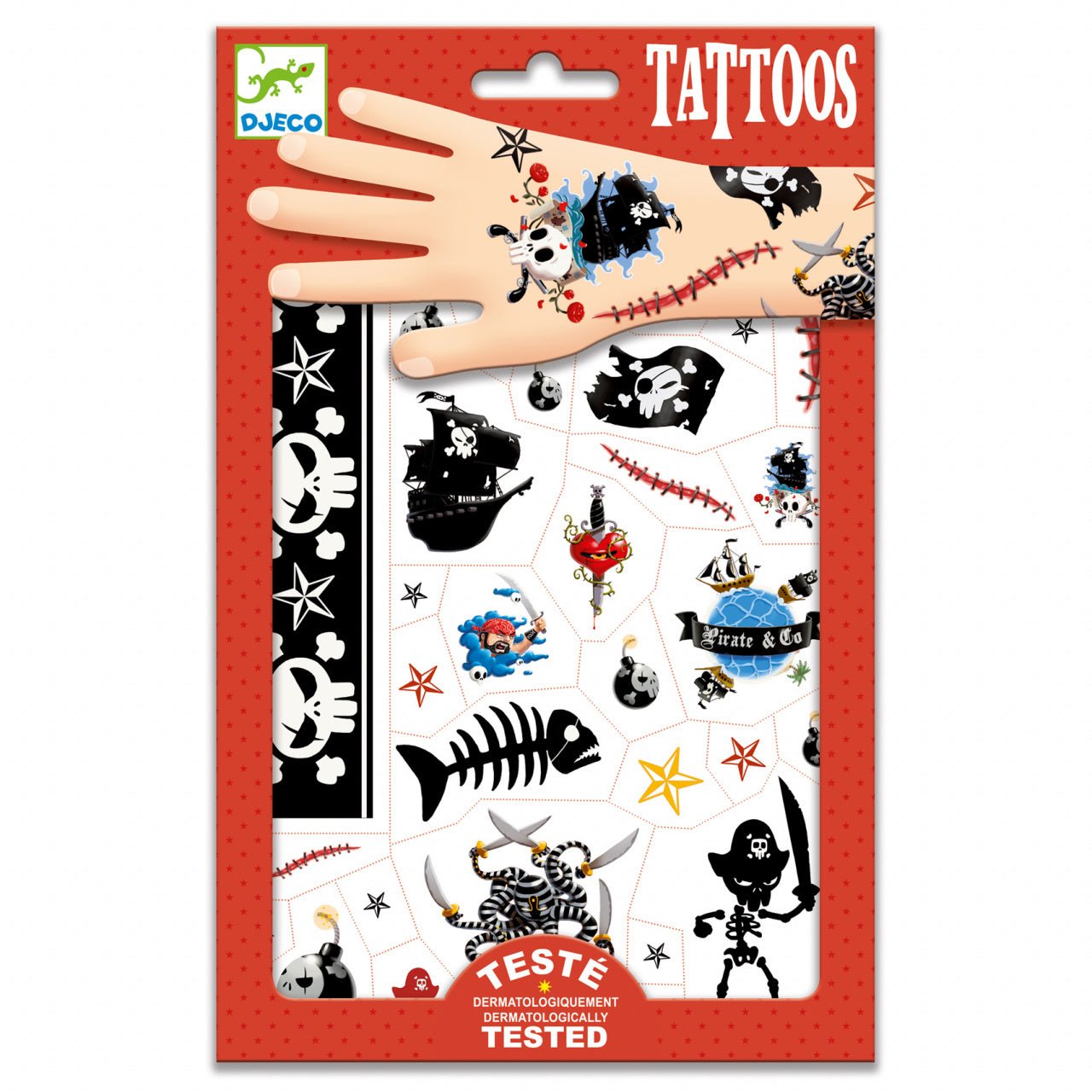  - Tatuaje temporare Pirati | Djeco - 1