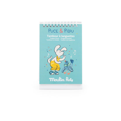 Instrumente muzicale - Tobă metalică - Puce &amp; Pilou, 11 note, 20 cm, 3+ ani | Moulin Roty - 4